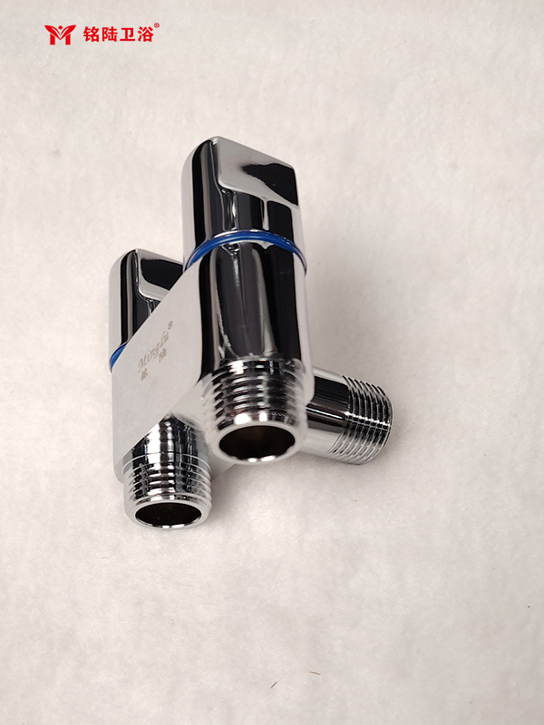 ML-024-全铜一开两控角阀（电镀）